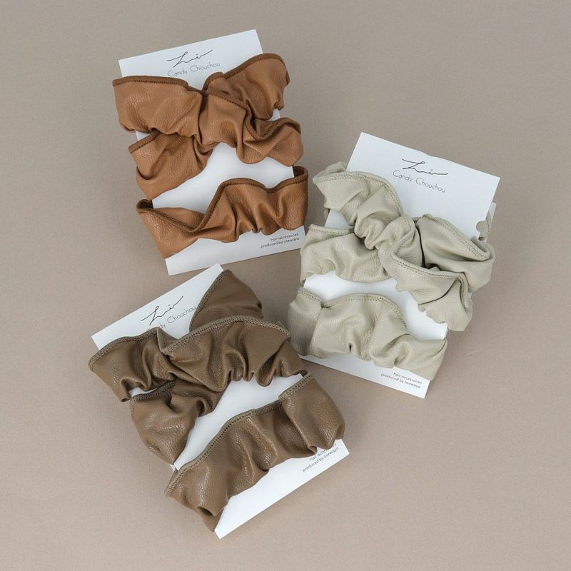 シュシュ ロング フェイクレザー キャンディーシュシュ – OSEWAYA