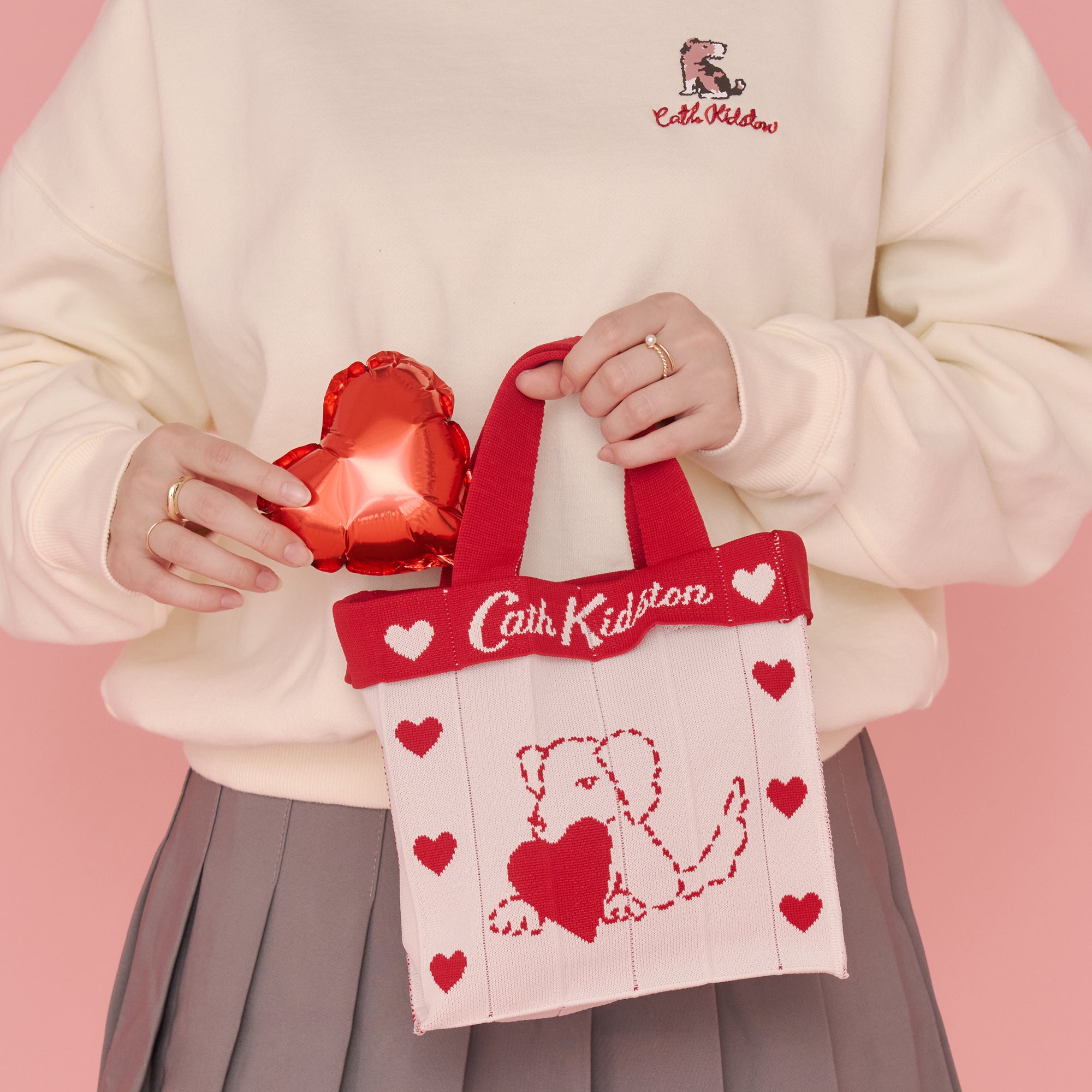 CK×KNT365 Co-Knitty Heart Dog RD | Cath Kidston 日本公式オンライン