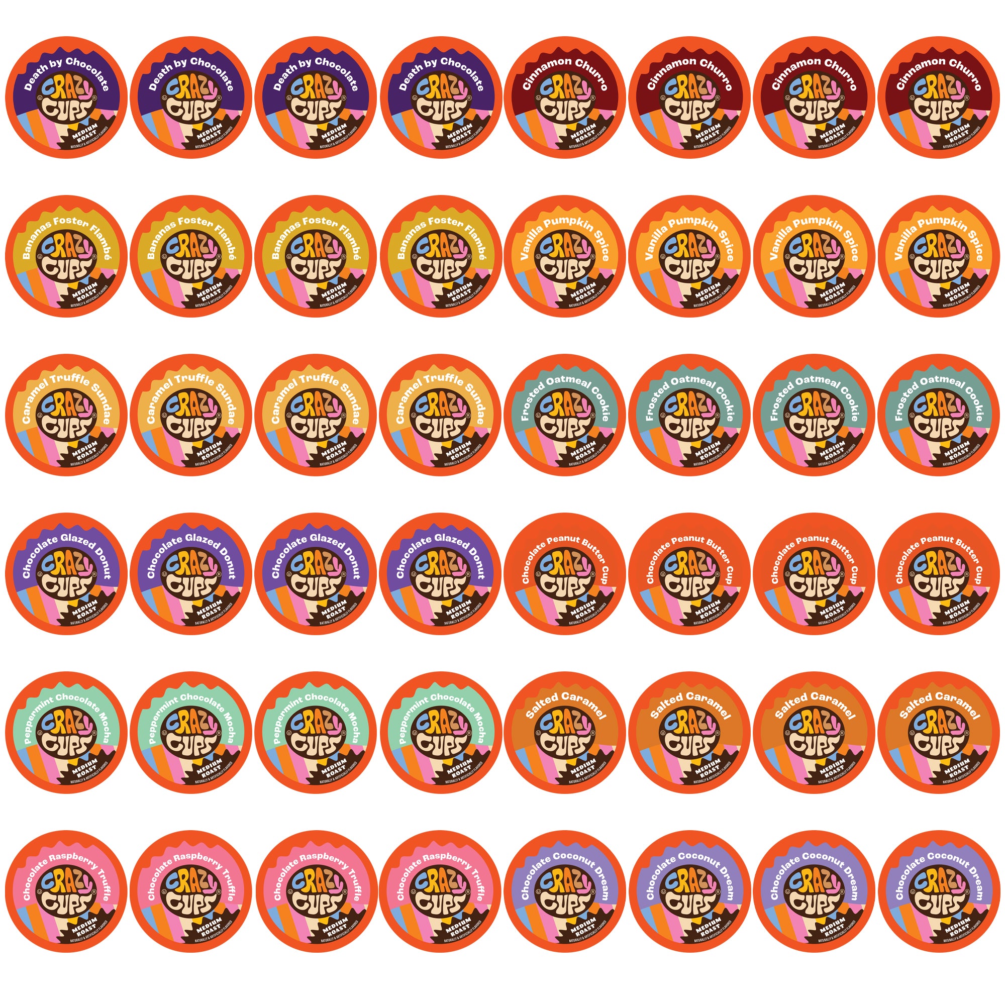 Chocolate & Flavor Lovers Flavored Coffee Pod Variety Pack – Crazy