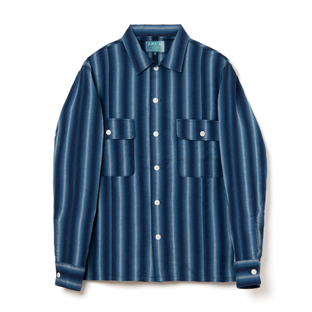 阿波しじら織り長袖シャツ【5706A】 – STUDIO D'ARTISAN ONLINE STORE