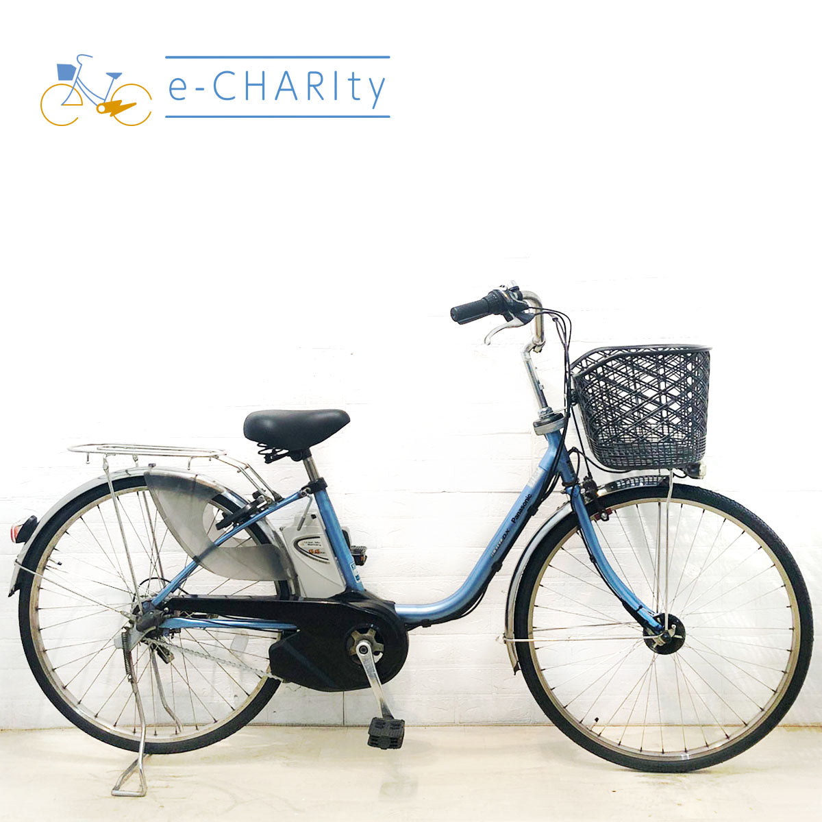 中古電動自転車 パナソニック ビビ DX ブルー 26インチ YD098 – e-CHARIty