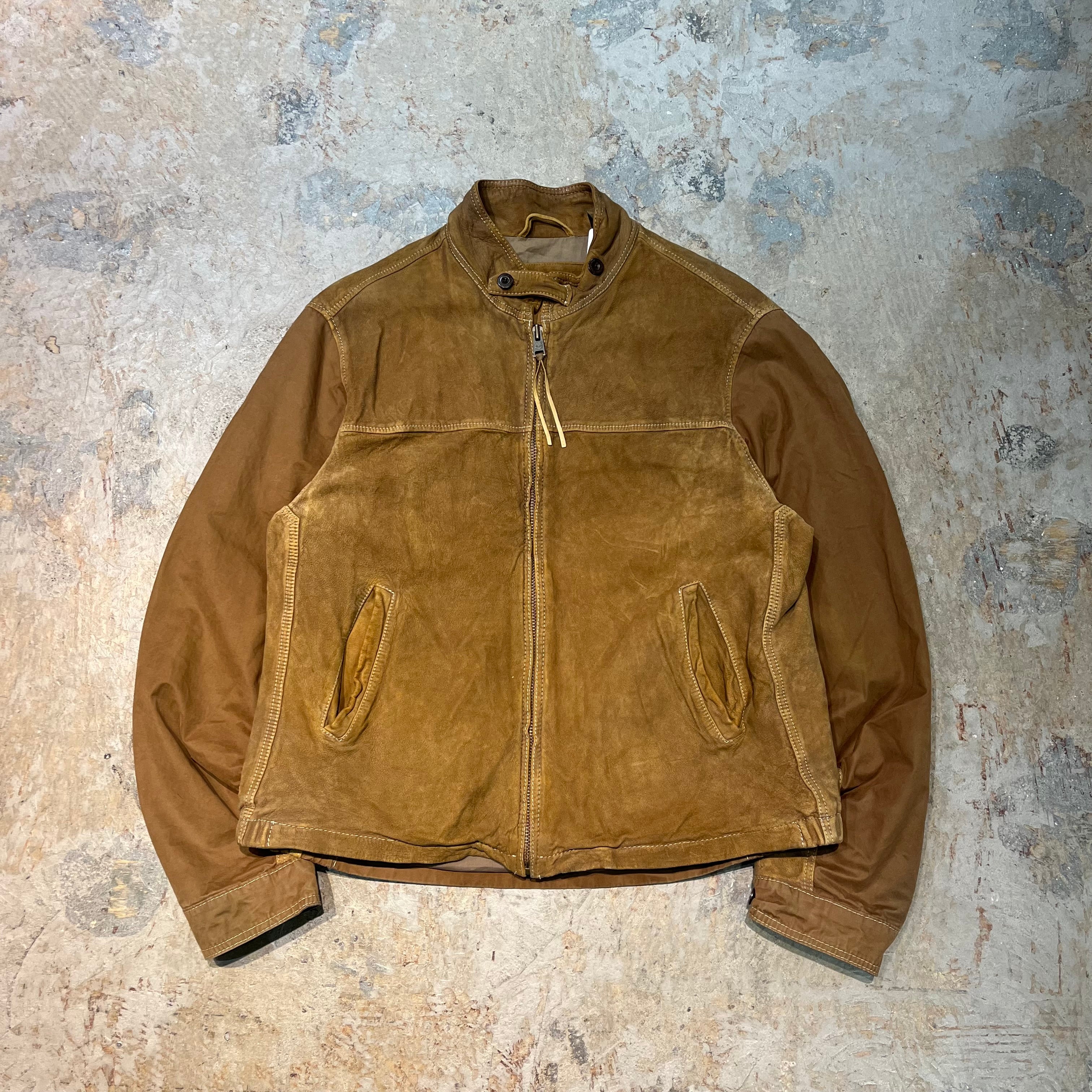 古着 Timberland/ティンバーランド/本革切り替えジップアップレザー