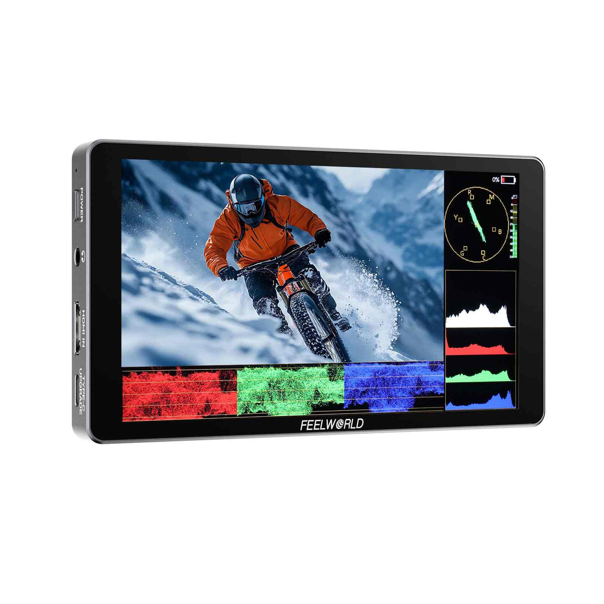 FEELWORLD P6XL 6インチ アルミニウム 内蔵バッテリー タッチ