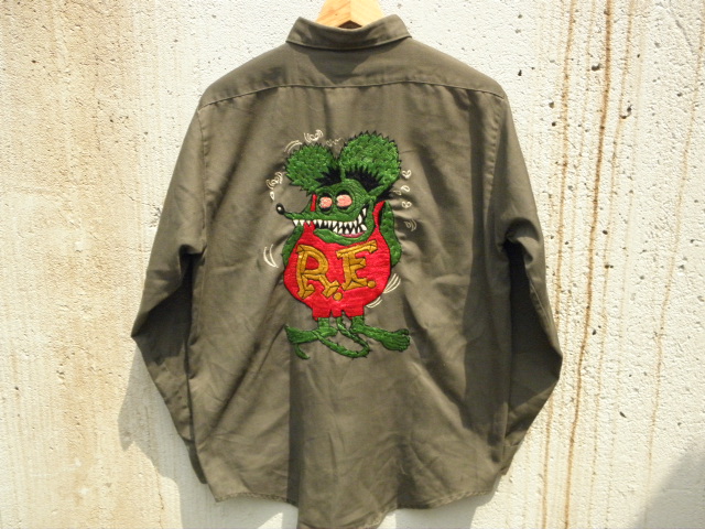 1960年代 RATFINK ワークシャツ（エドロス・刺繍・スカジャン