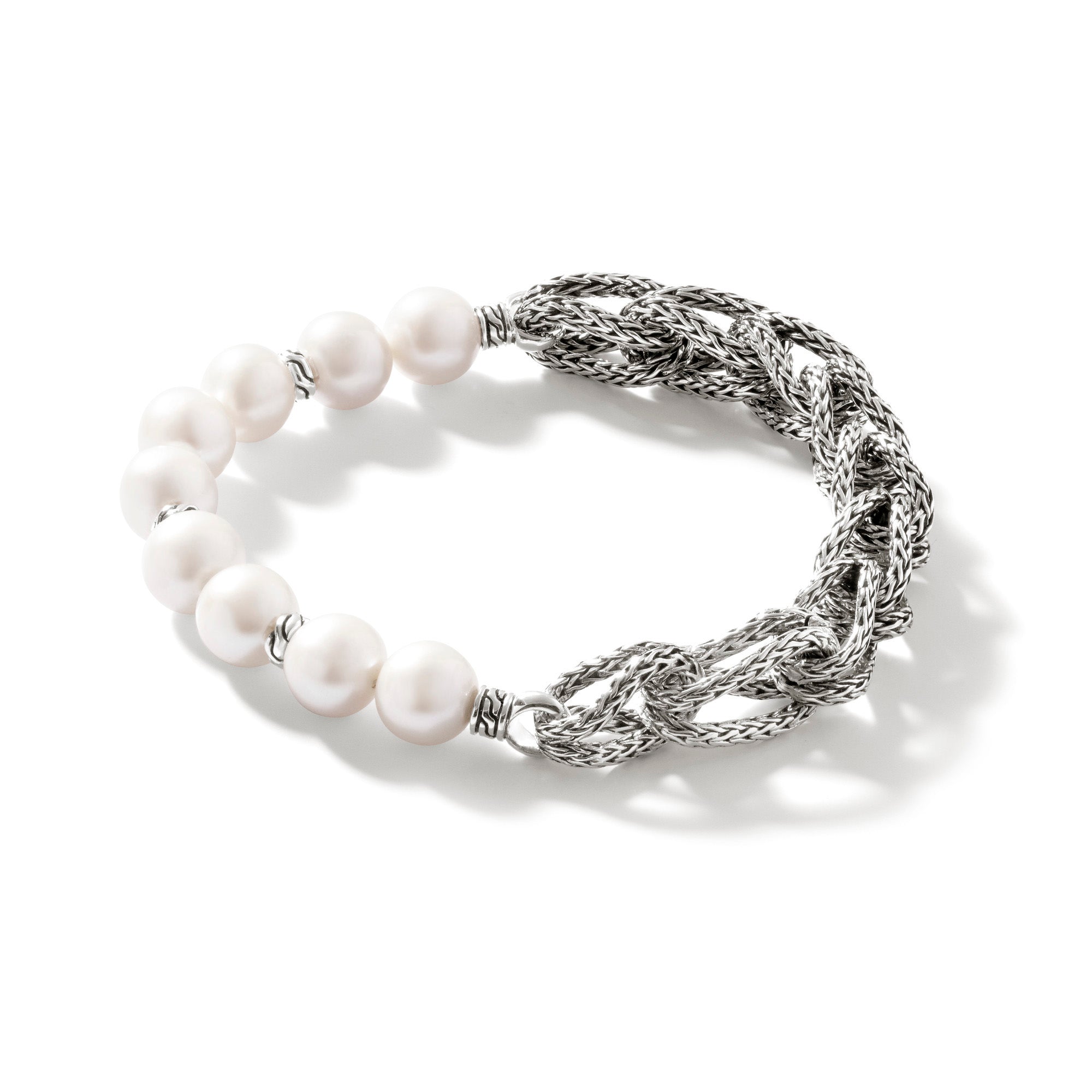 Surf Bracelet, Silver, Pearls, 10.5MM|BU900936 – John Hardy
