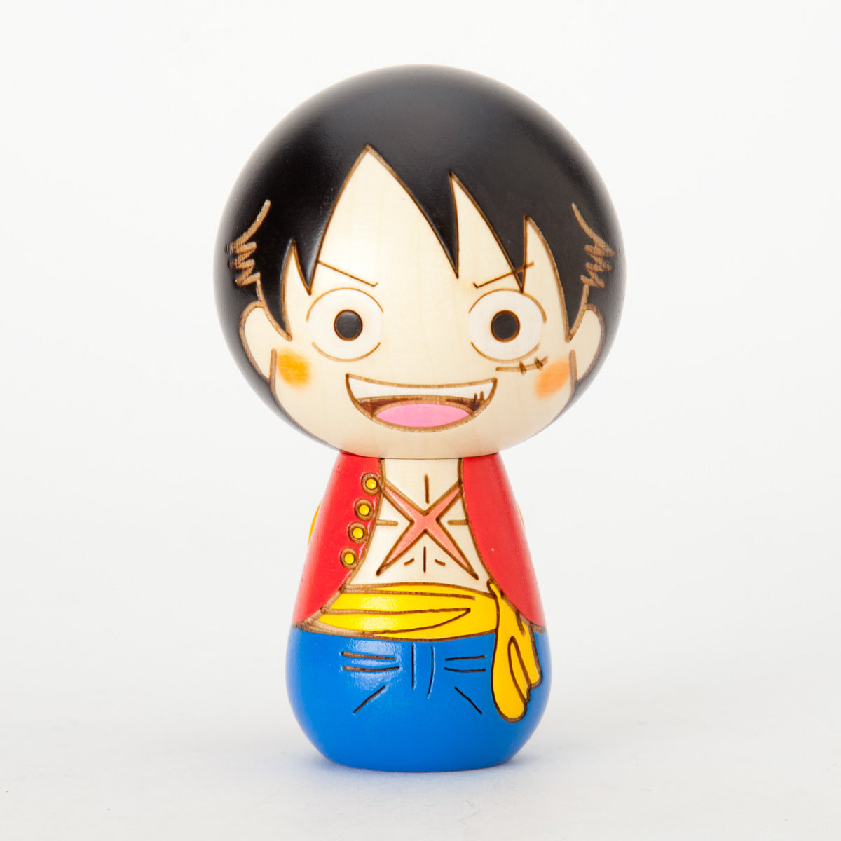 レア ワンピース こけっきー ミニフィギュア ストラップ こけし ルフィ