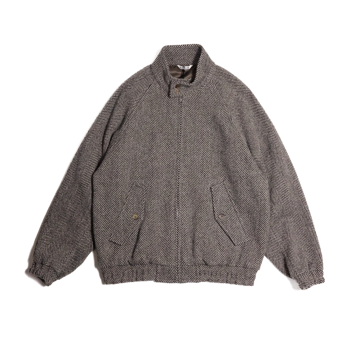 AURALEE「LAMA SHETLAND WOOL TWEED ZIP BLOUSON / KHAKI TWEED」 – SISTER
