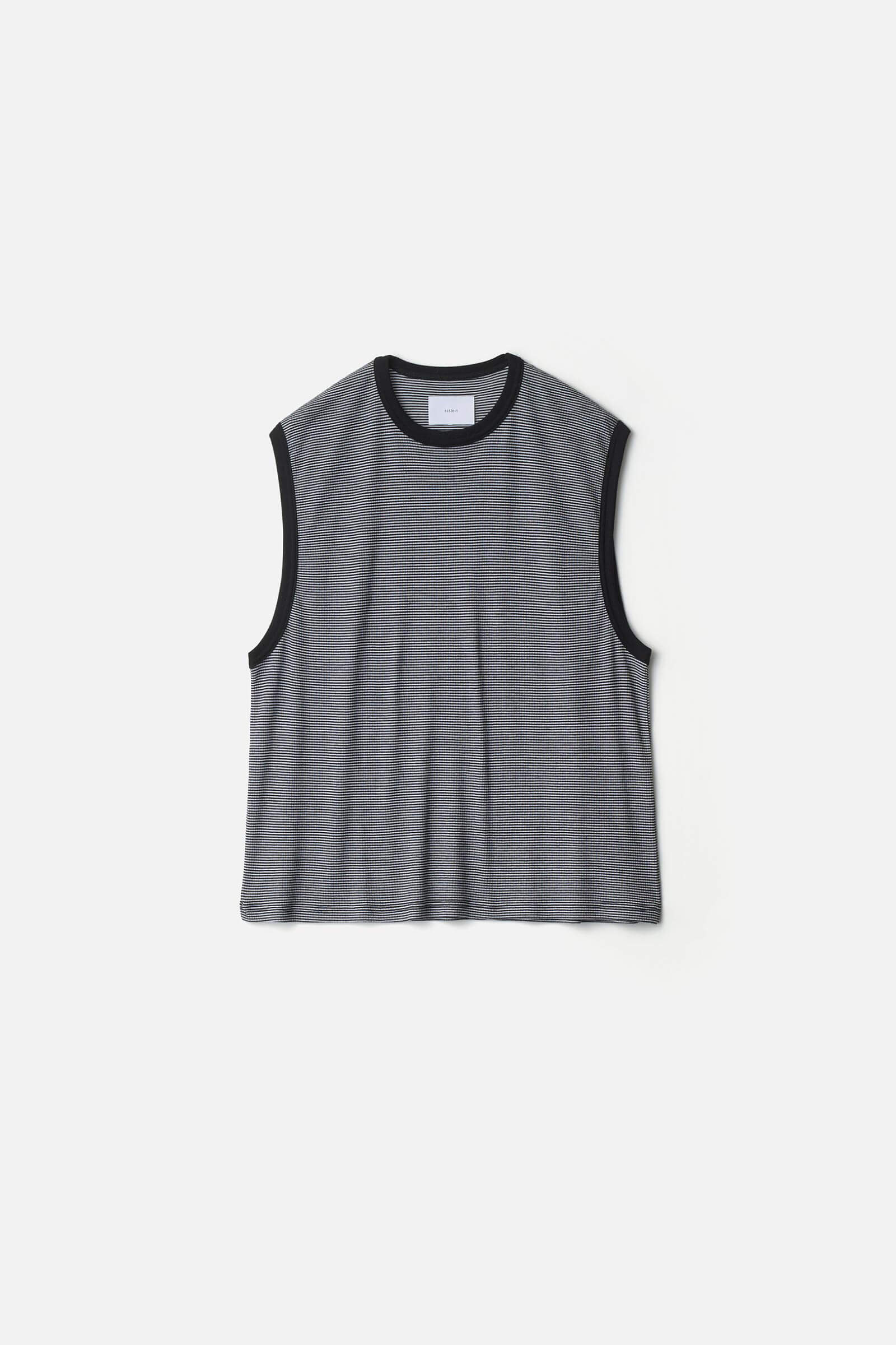 FINE WOOL OVERSIZED NO SLEEVE TEE – ssstein