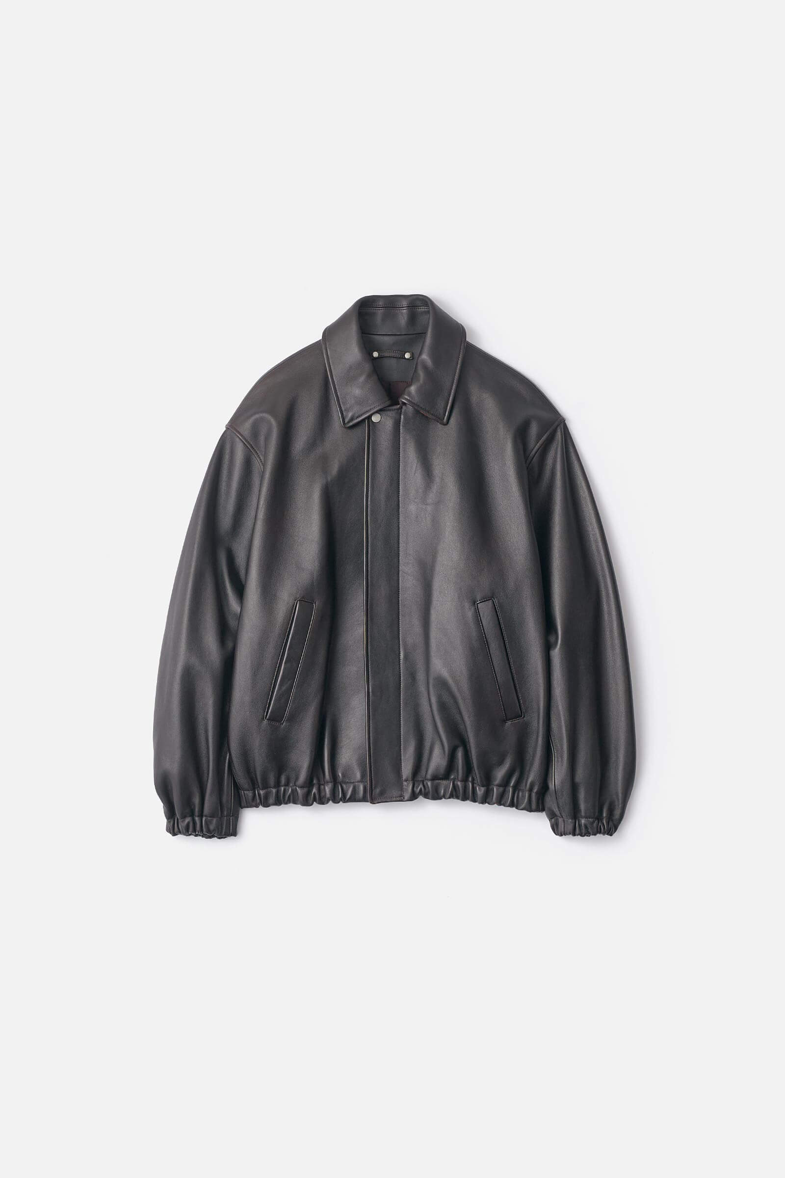 SHEEP LEATHER ZIP SHORT JACKET – ssstein