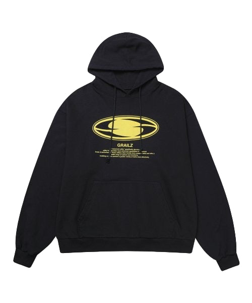 GRAILZ OVAL LOGO HOODIE BLACK | TOGETH1R SNOWBOARD