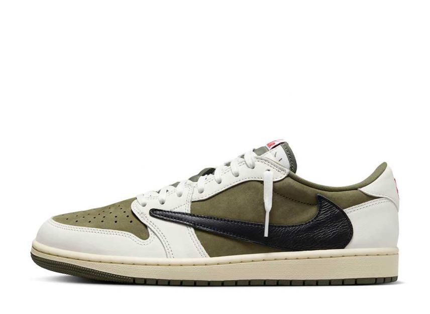 Travis Scott × Nike Air Jordan 1 Low OG SP Reverse Olive