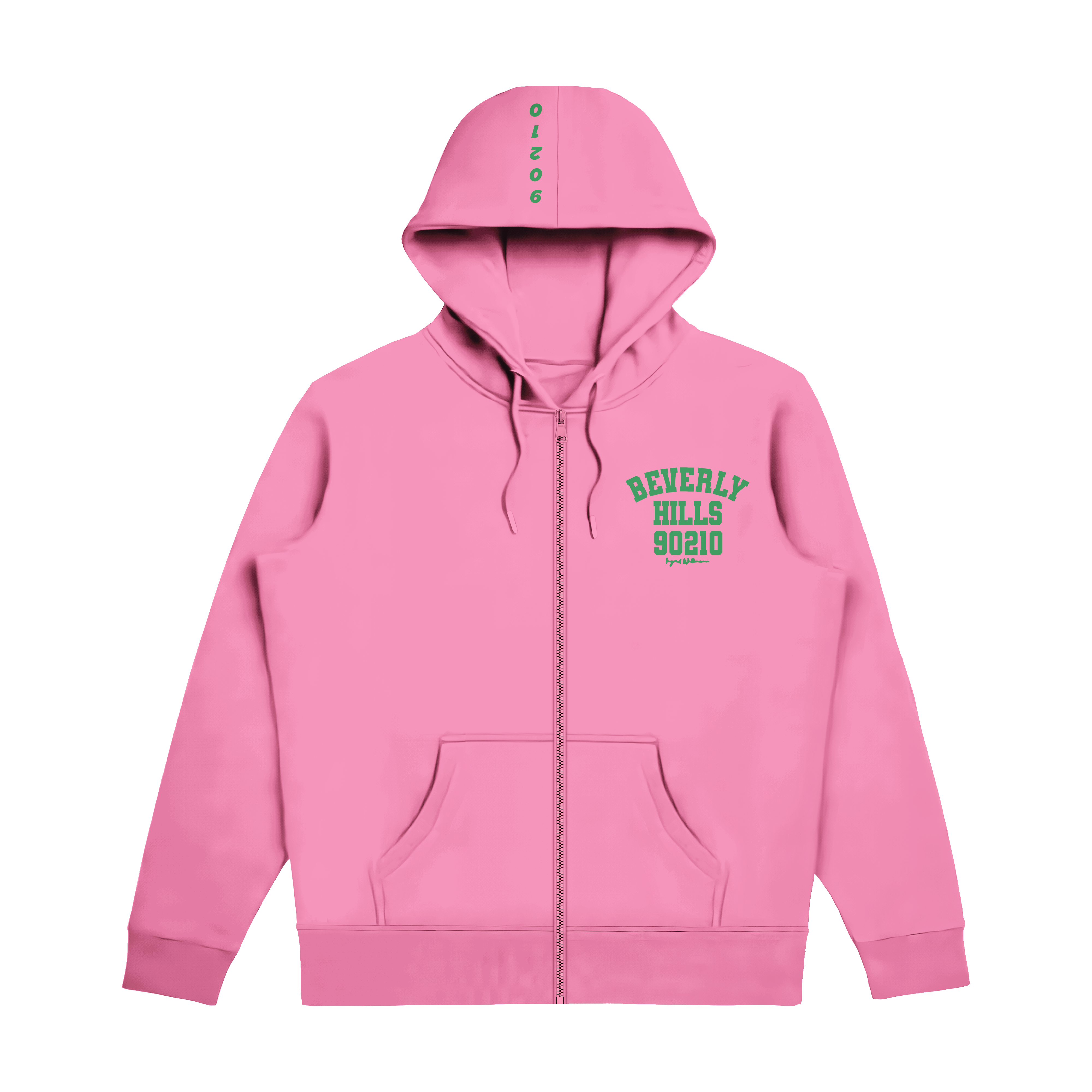 Tennis Pink Beverly Hills Zipper Sweater Beverly Hills Zipper