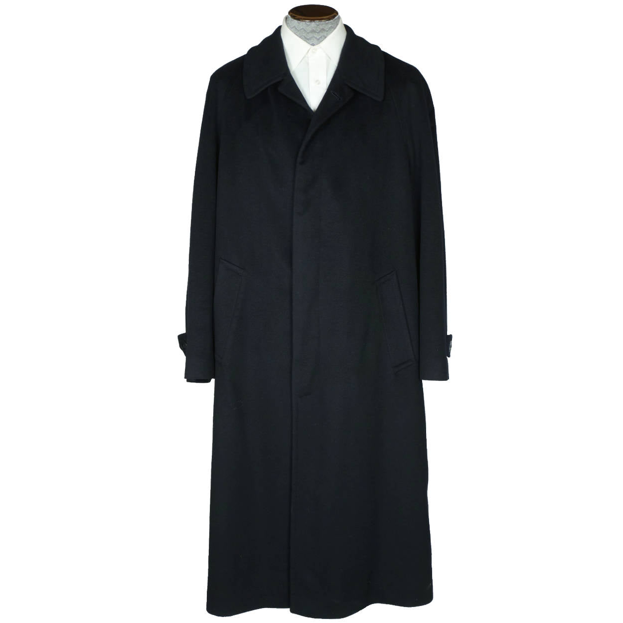 Vintage Loro Piana Pure Cashmere Coat by Hugo Boss Black Overcoat