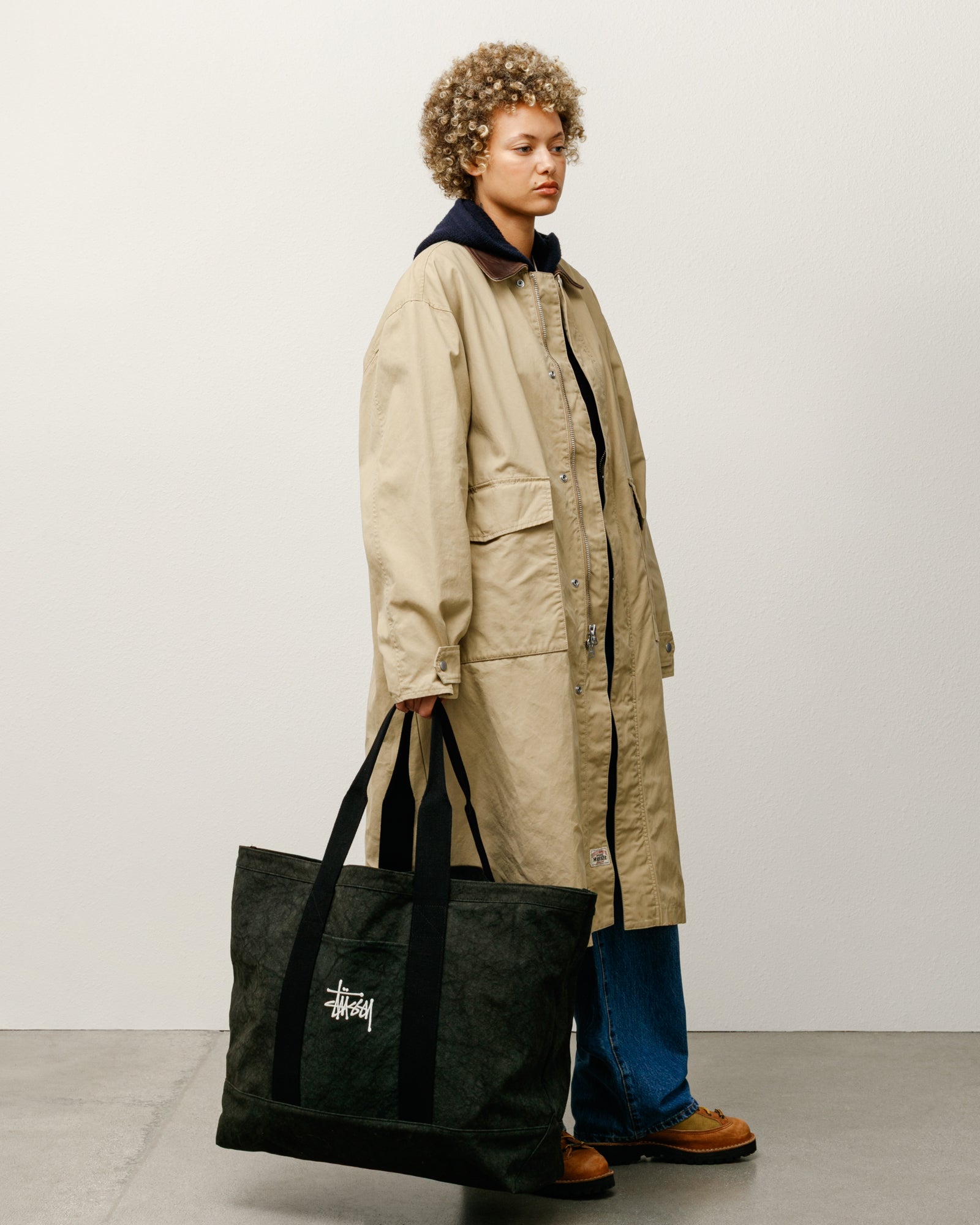 Canvas Extra Large Tote – Washed Black | Accessories | Stüssy