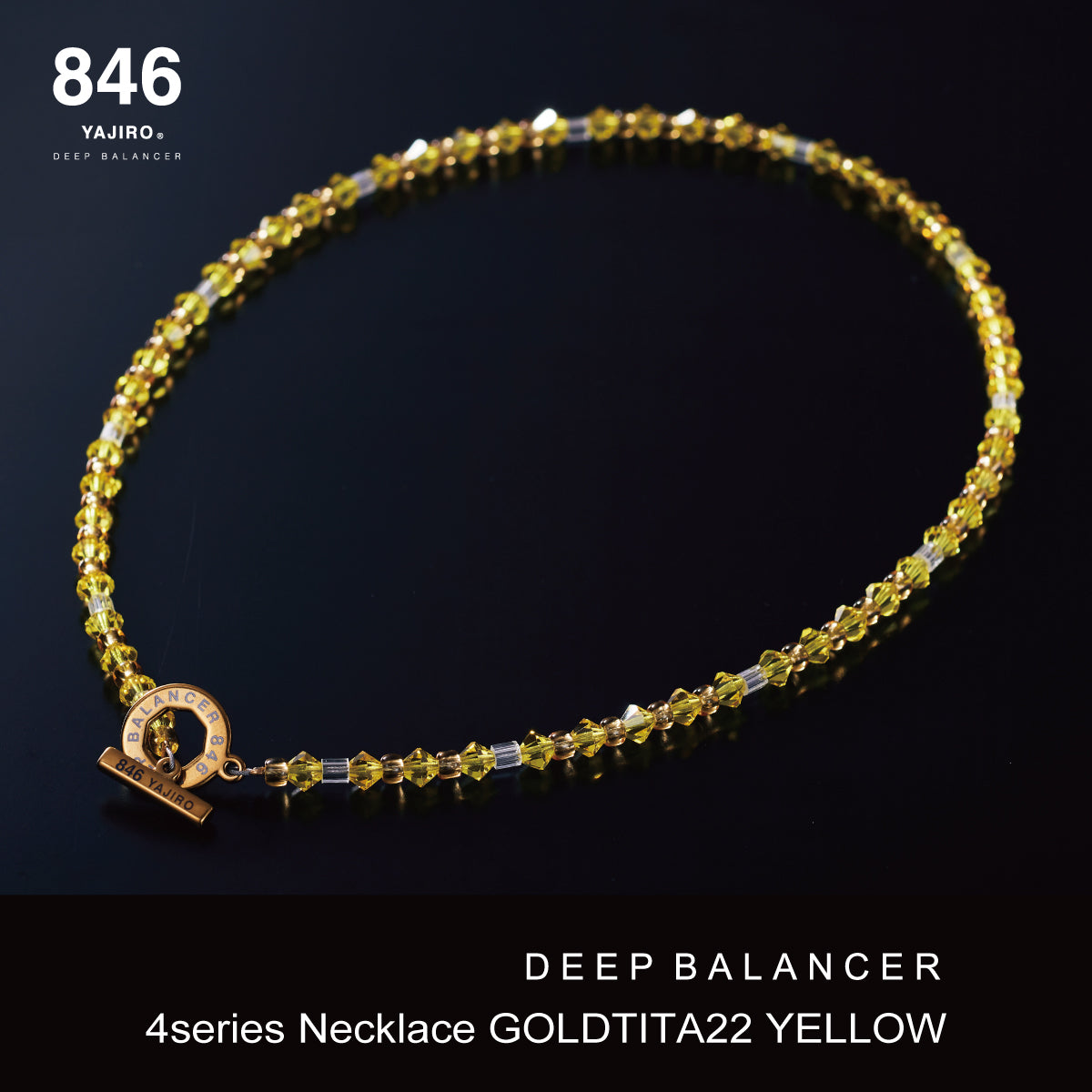スポーツネックレス〕4シリーズ ネックレス GOLD TITA22【YELLOW