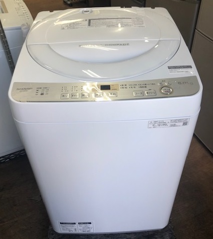 2019年製 シャープ 全自動洗濯機 ES-GE6C-W | 中古家電と中古家具なら
