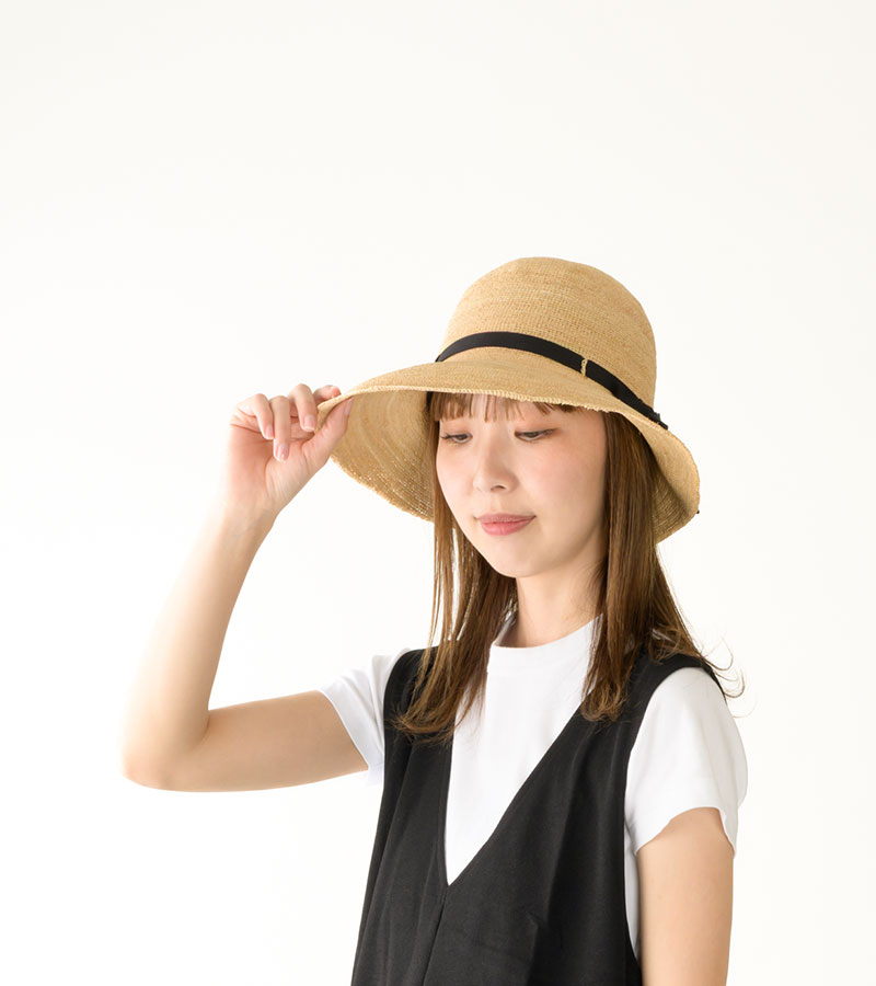 田中帽子店Chloe2（クロエ2）ラフィア 女優帽 婦人用帽子 田中帽子店：公式
