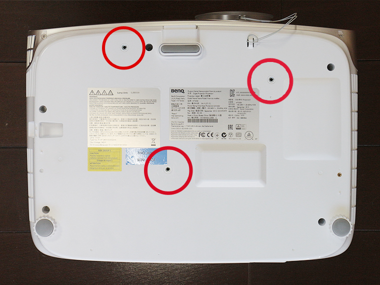 BenQ HT3050を天吊り金具スパイダー2で天吊設置する方法