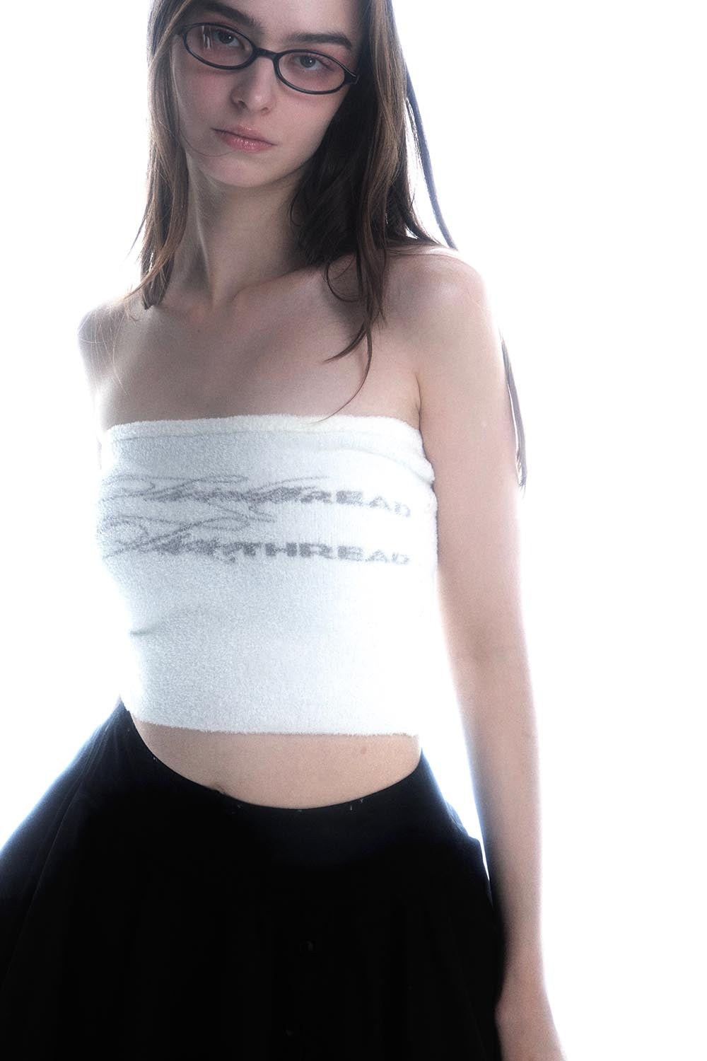 THEREDTHREAD / ザレッドスレッド】S logo fluffy bare tops