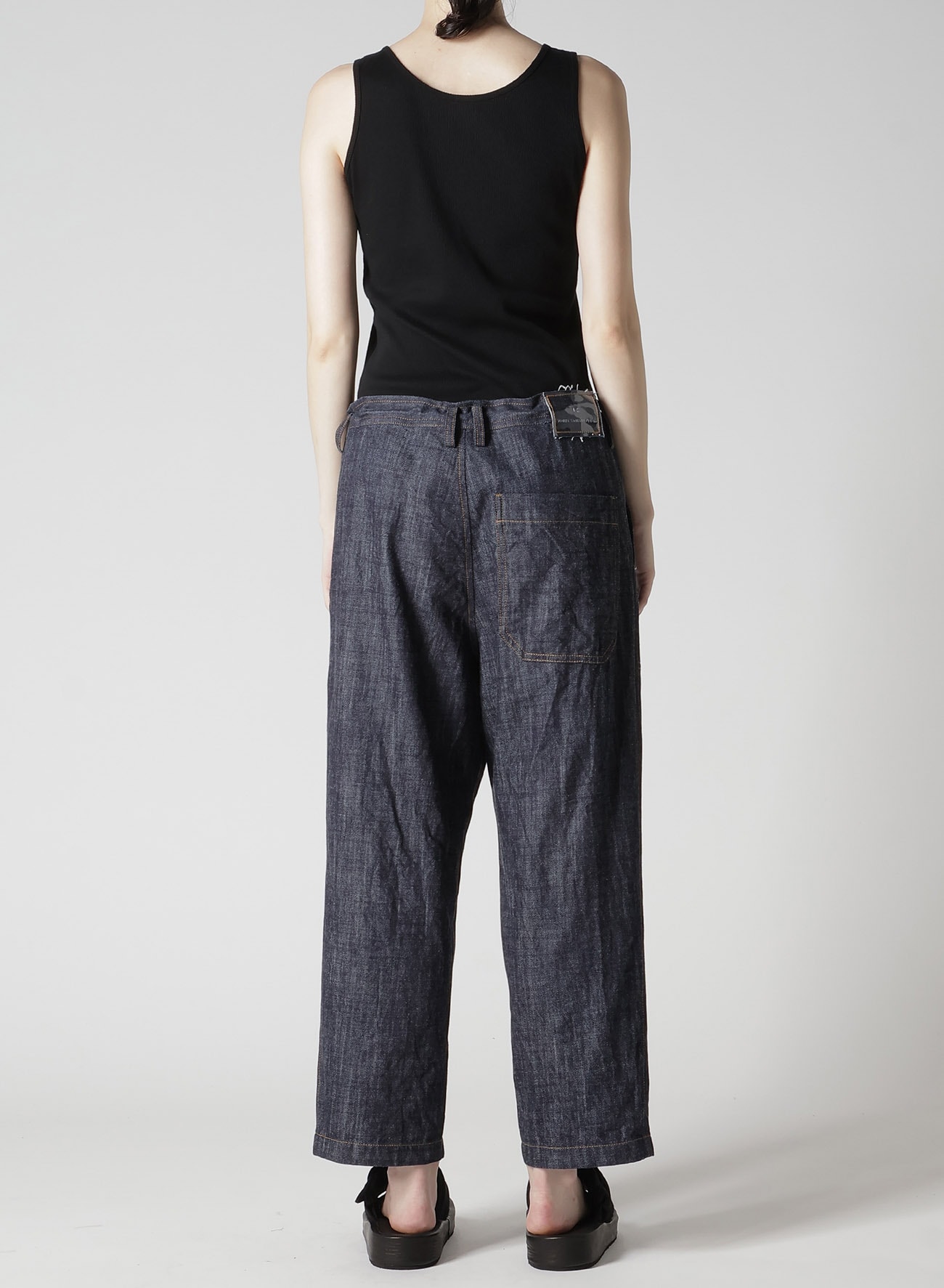 80OZ DENIM PATCHED-POCKET PANTS(XS Indigo): Y's｜THE SHOP YOHJI