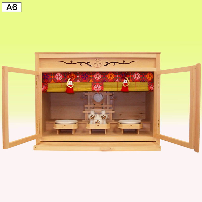 A6】中型2枚戸付(一社祀)神棚一式 | 東京堂神具店 | 天理教神具