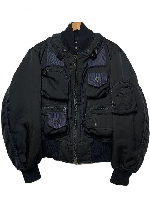 楽天市場】96AW ISSEY MIYAKE MEN Parachute Cargo Bomber Jacket 黒 M