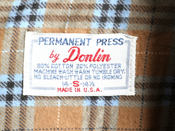 楽天市場】デッドストック 70s ビンテージ ☆ Permanent Press Donlin