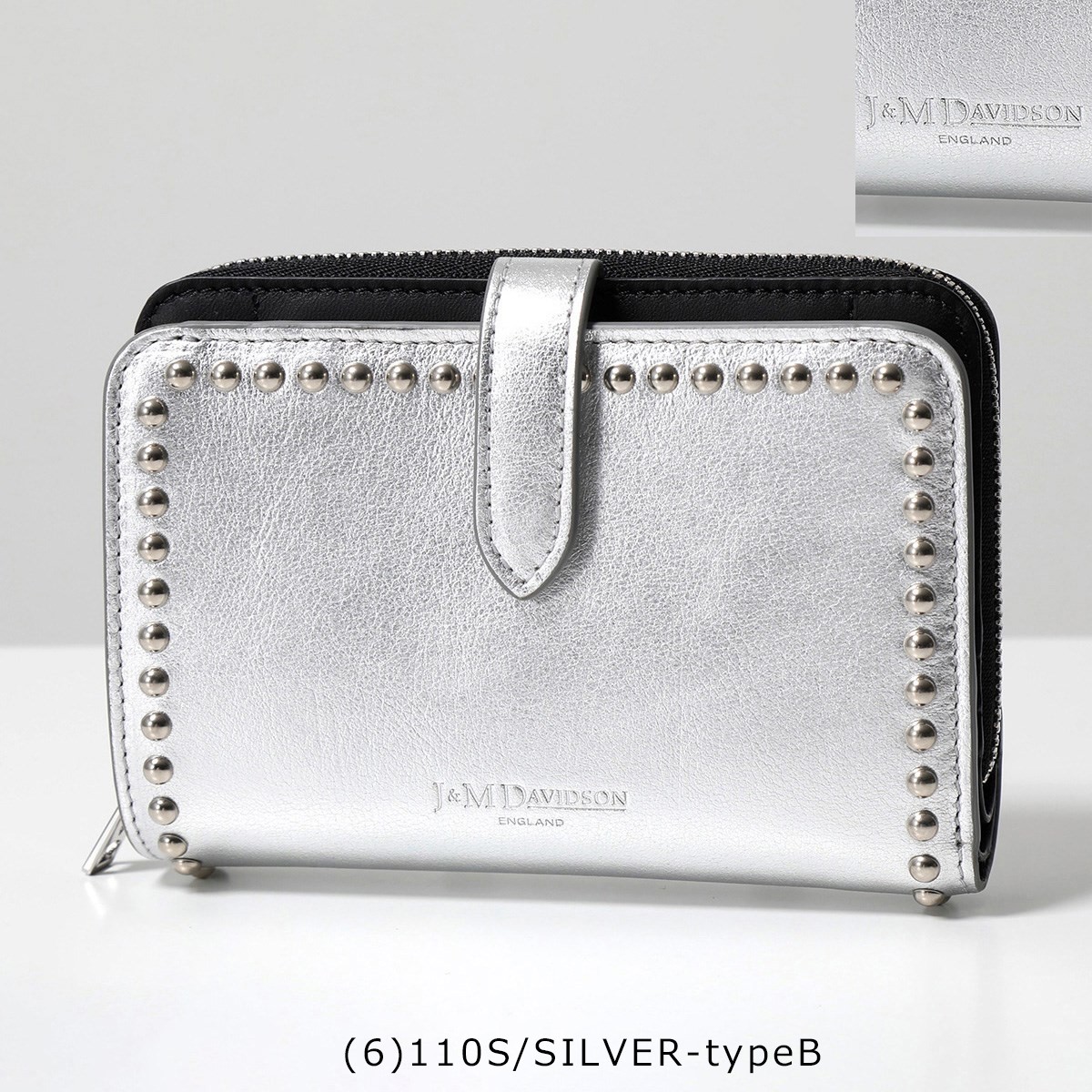 楽天市場】J&M DAVIDSON 二つ折り財布 MEDIUM ZIP AROUND WALLET WITH