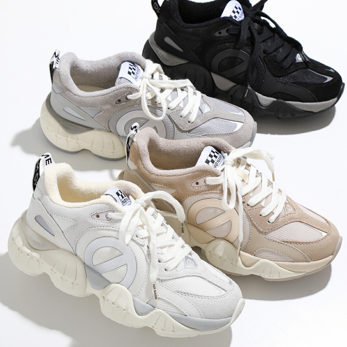 楽天市場】NO NAME ノーネーム スニーカー KRAZEE RUNNER SUEDE KNIT