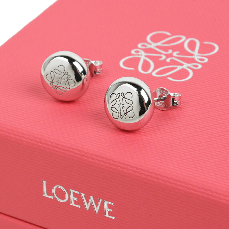 楽天市場】LOEWE ロエベ アナグラム ペブル スタッドピアス