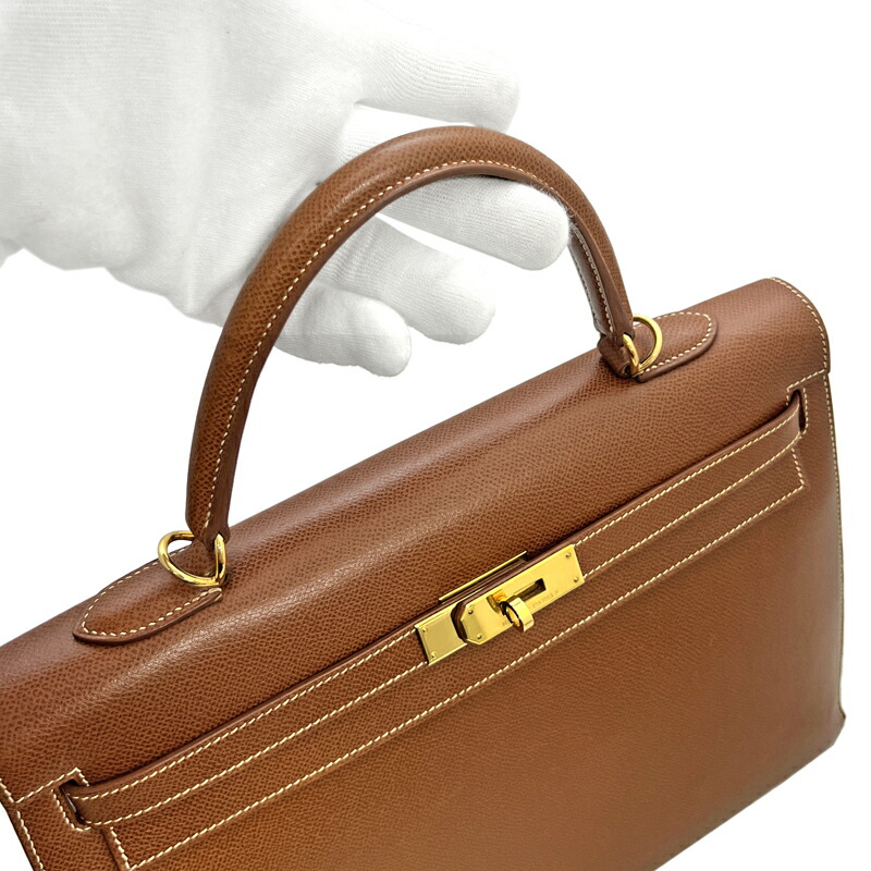 楽天市場】【ｾｰﾙ】【HERMES】エルメス ケリー35 ブラウン系 ゴールド