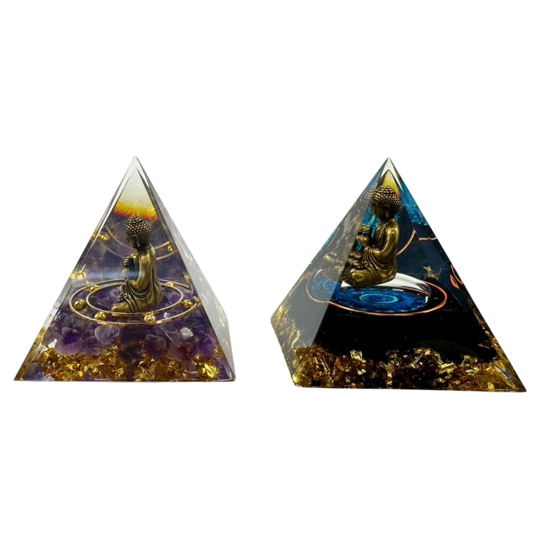 楽天市場】【在庫限り】オルゴナイト 悟りの結晶 仏様 紫石or黒石 置物