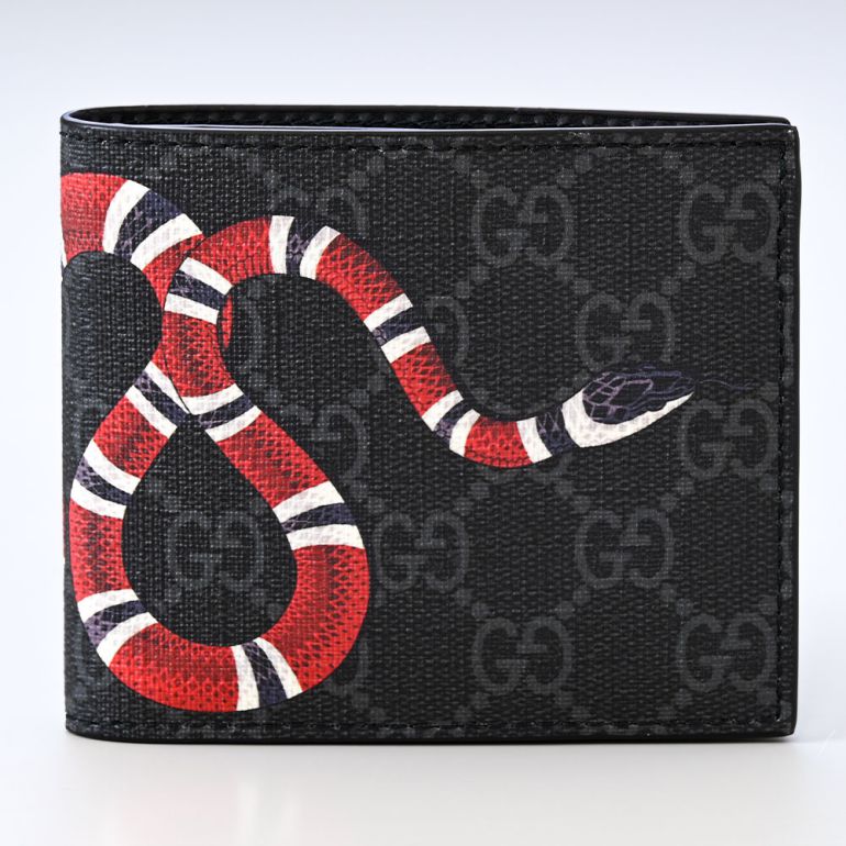 楽天市場】グッチ GUCCI 二つ折り財布 メンズ キングスネーク プリント
