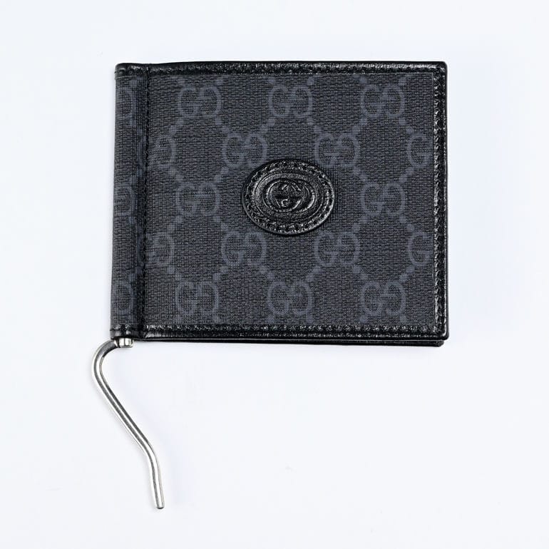 楽天市場】グッチ GUCCI マネークリップ式 二つ折り財布 GGスプリーム