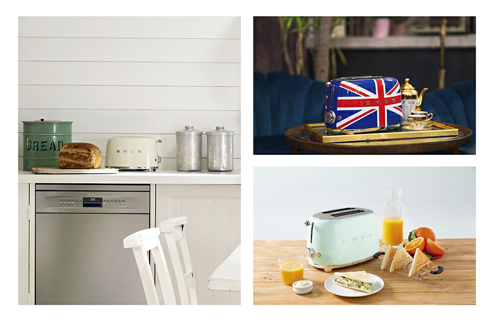 楽天市場】【日本正規品】SMEG トースター（2枚焼）/小型 レトロ