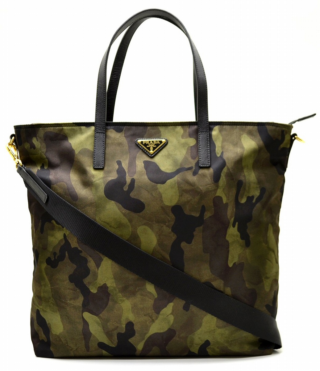 楽天市場】【未使用品】【バッグ】PRADA プラダ カモフラージュ 迷彩柄