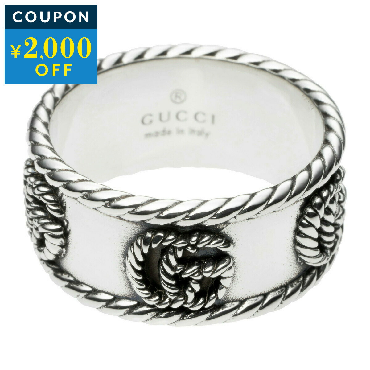 楽天市場】グッチ リング GUCCI ダブルG 627729 J8400 0701 ユニ