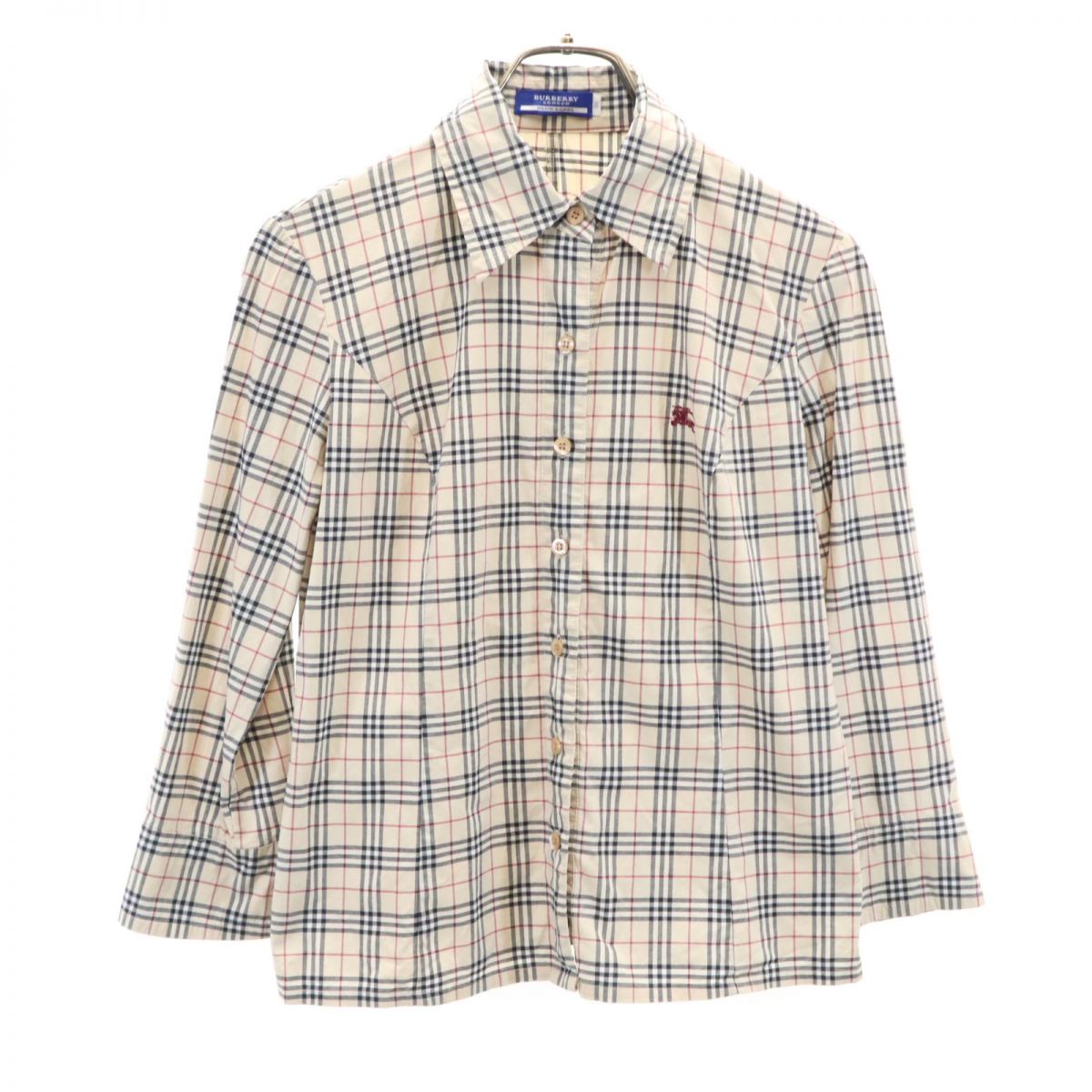 BURBERRYノバチェック ウール混 七分袖 ベージュ 三陽商会 楽天市場