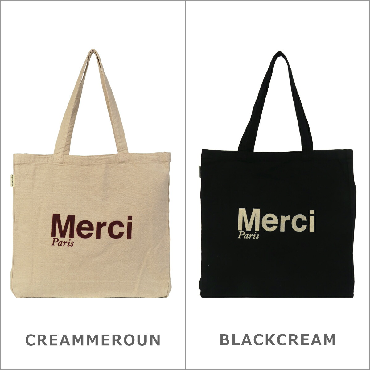 楽天市場】【ポイント5倍 3/1】Merci メルシートートバッグ Cotton