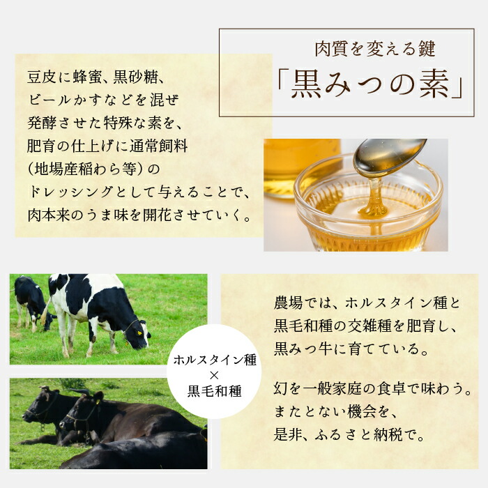 楽天市場】【ふるさと納税】 ブランド牛 牛肉 おすすめ 黒みつ牛 もも