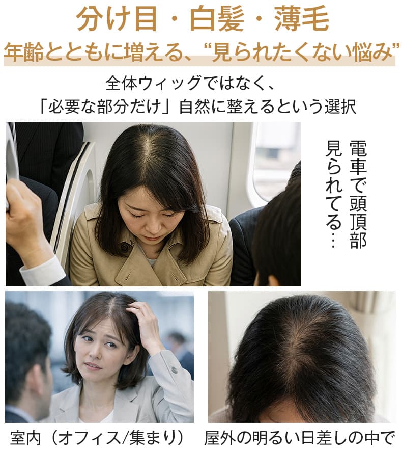 楽天市場】【試着可能 返品OK】 部分 ウィッグ かつら 人毛100% 完全手