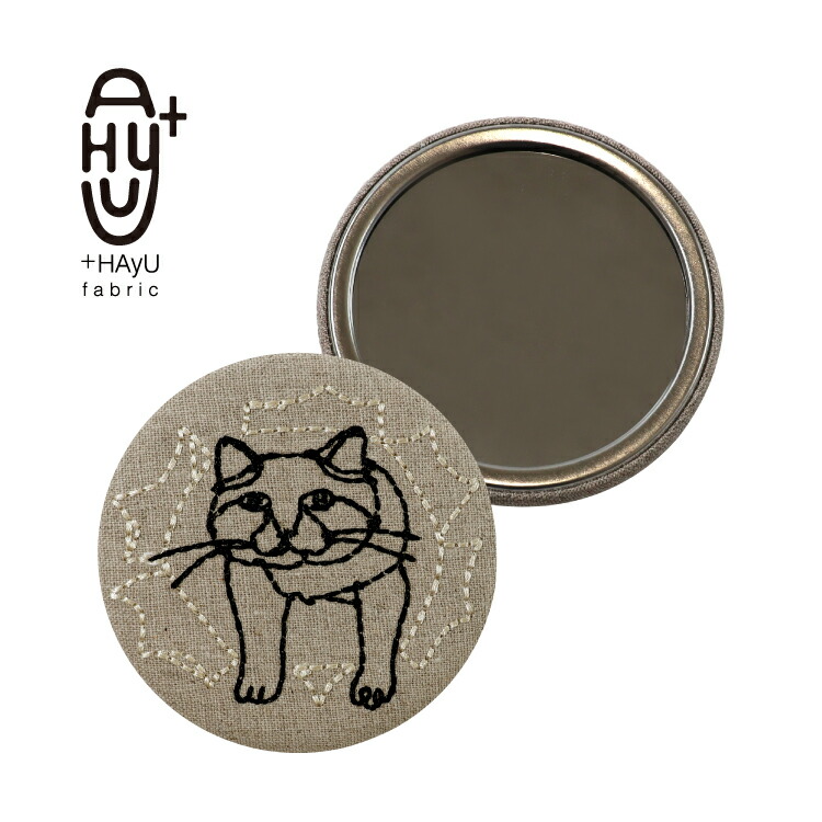 楽天市場】【2月25日 5％OFFクーポン】コンパクトミラー 刺繍 | HAyU