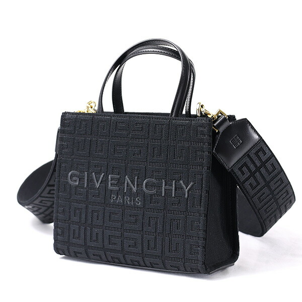 ジバンシー 2way トートバッグ メッセンジャー シボ革 黒 4Gロゴ 美品