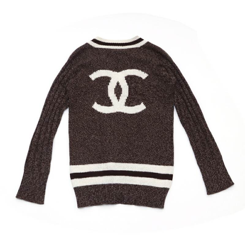 楽天市場】シャネル CHANEL セーター ココマーク ニット ブラウン