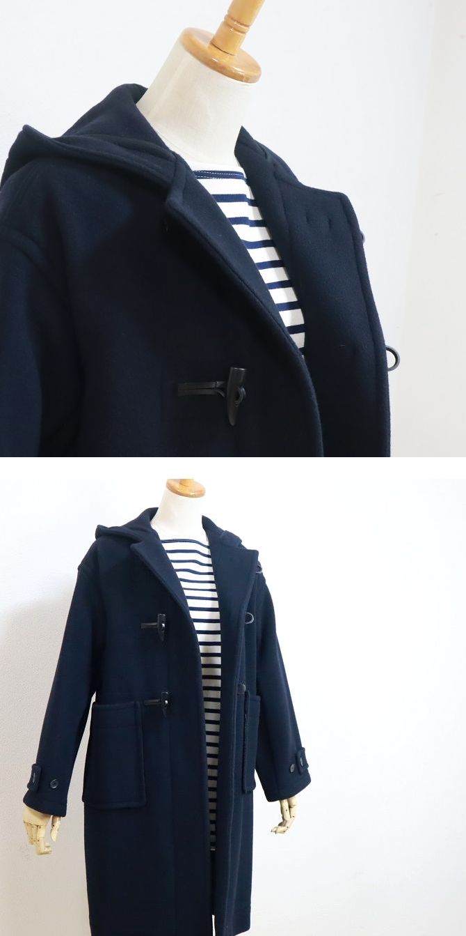 Ayumi【ORCIVAL】 メルトンダッフルコート ロング ネイビー 楽天市場