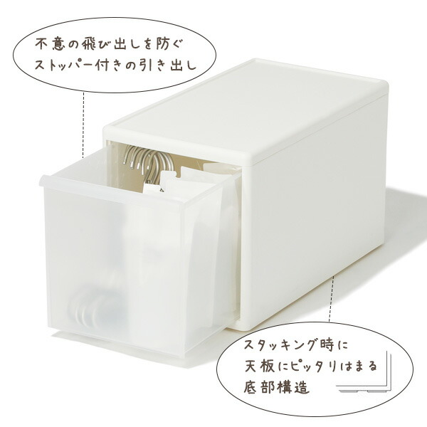 楽天市場】組み合わせて使える収納ケース ミディL / 幅25.5×奥行46.5