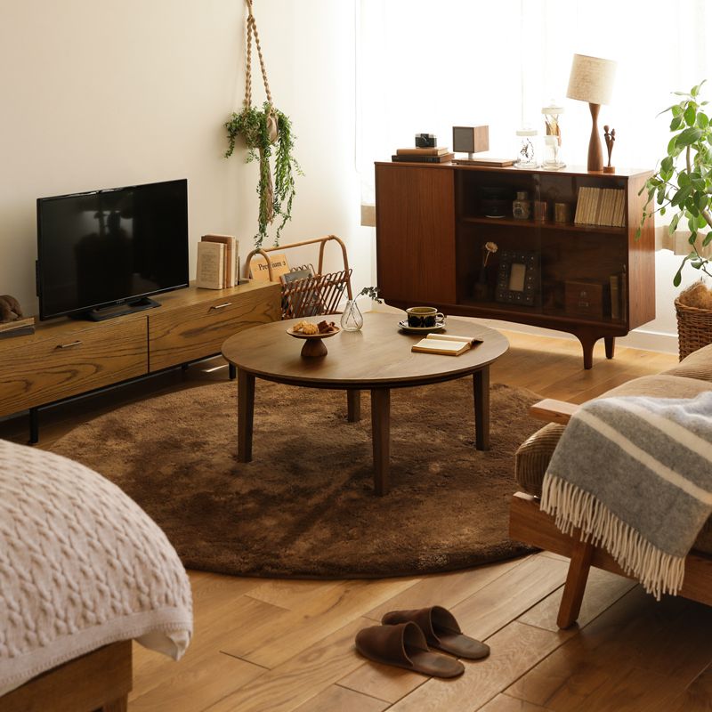 楽天市場】こたつテーブル FAM／BR ミッドブラウン 円形 90cm 北欧
