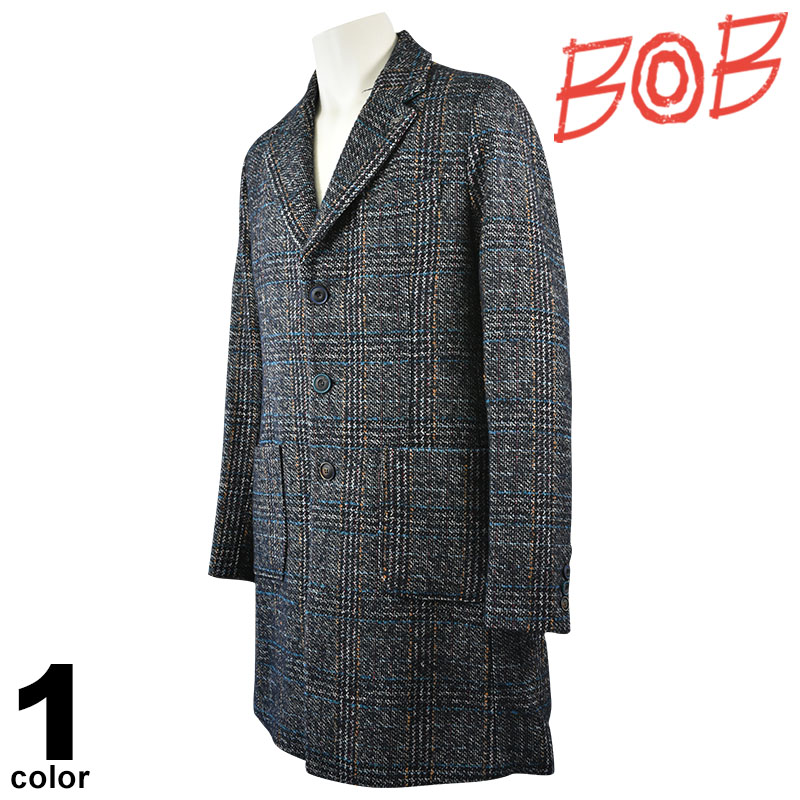 楽天市場】セール 30%OFF BOB ボブ コート メンズ 秋冬 チェック柄