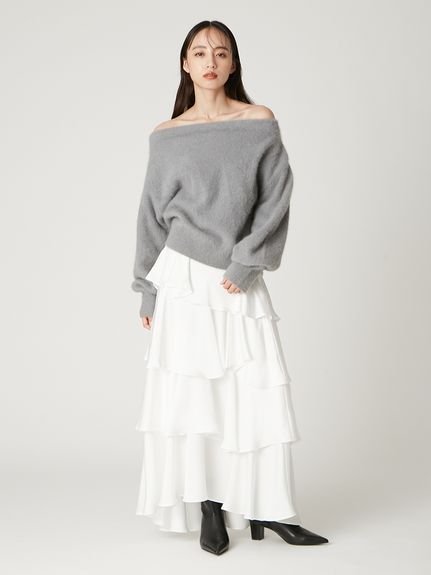 FRAY I.D｜フォックスカシミアオフショルニットトップス | Rakuten
