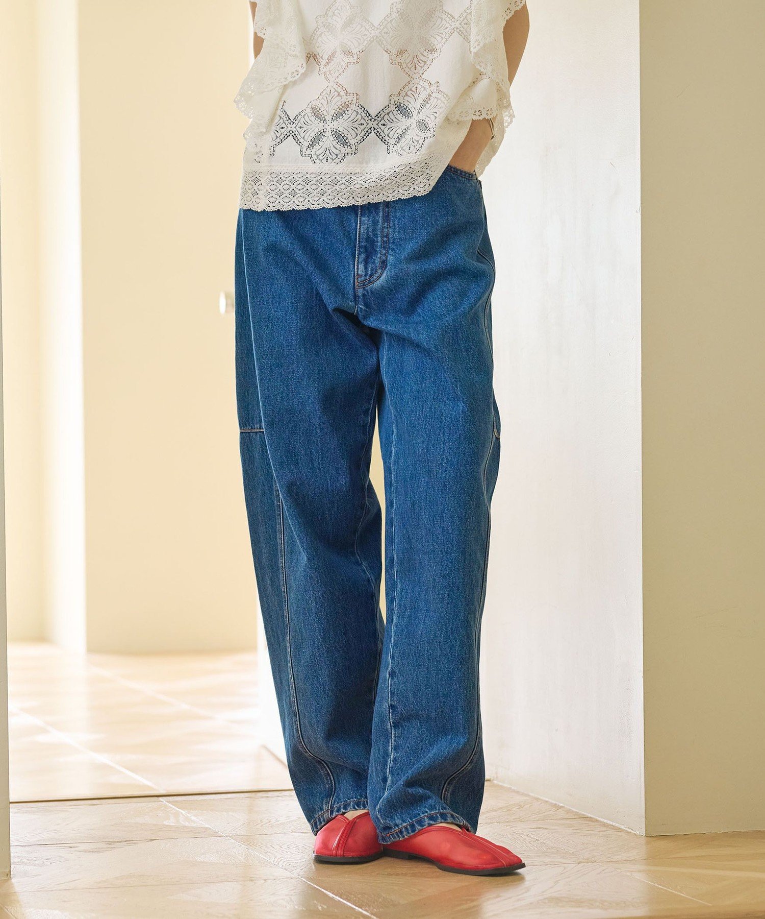 BEAUTY&YOUTH UNITED ARROWS｜【WEB限定】カーブ デニムパンツ
